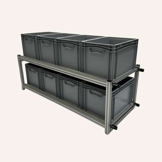 Module coulissant double 1280 × 503 × 650 mm (L × l × H)