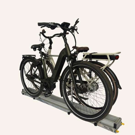 fietsschuif met fietsen 