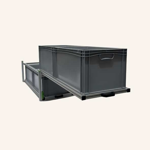 Dubbele light schuifmodule 1295 × 500 × 730 mm