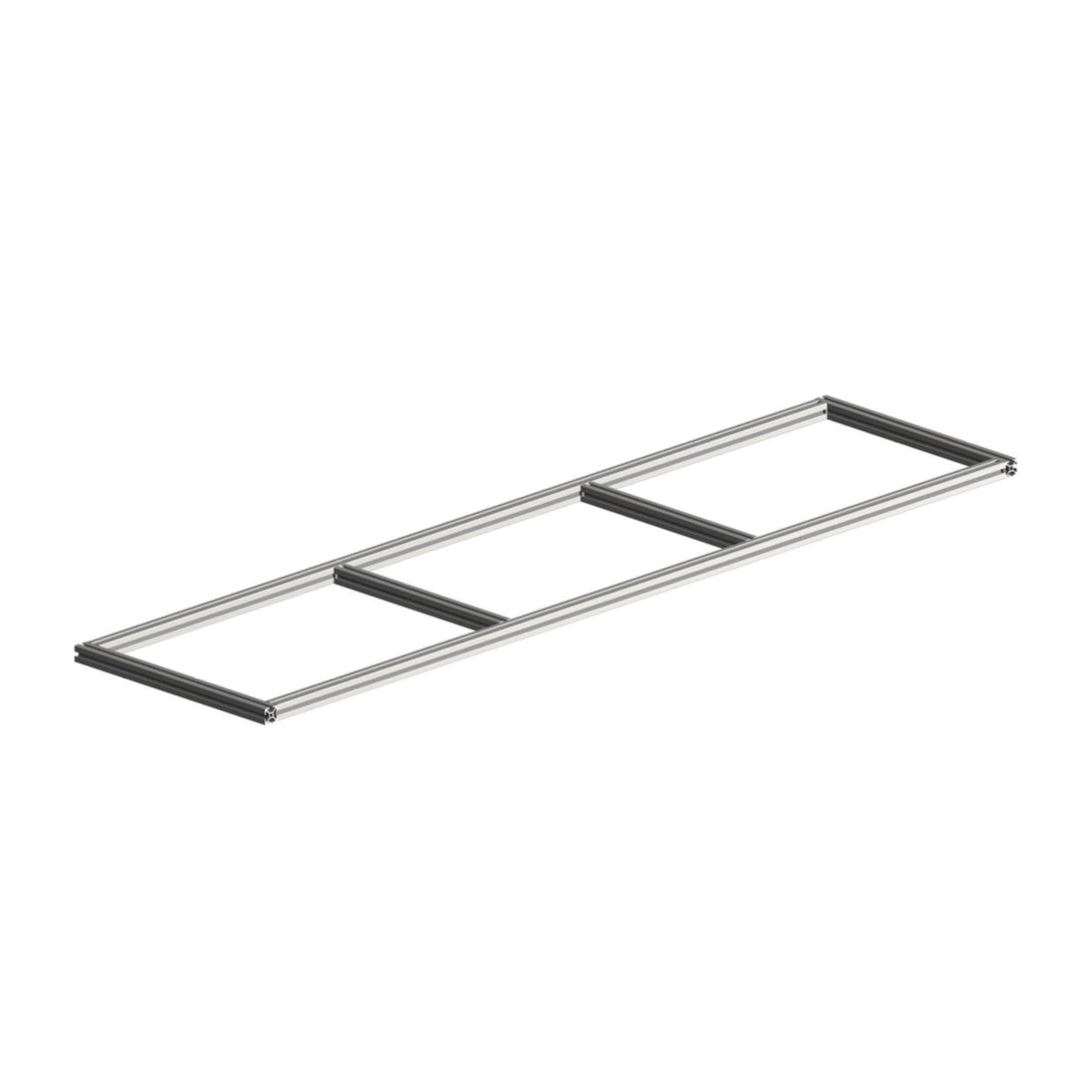 Campervan inrichting enkele schuifmodule 1200x300 3 bakken 