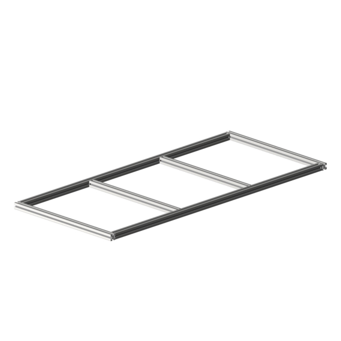 Campervan inrichting enkele schuifmodule 900x400 3 bakken 